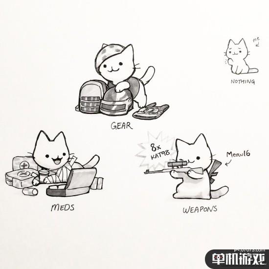 如果《绝地求生》发生在猫咪的世界 战场萌出血