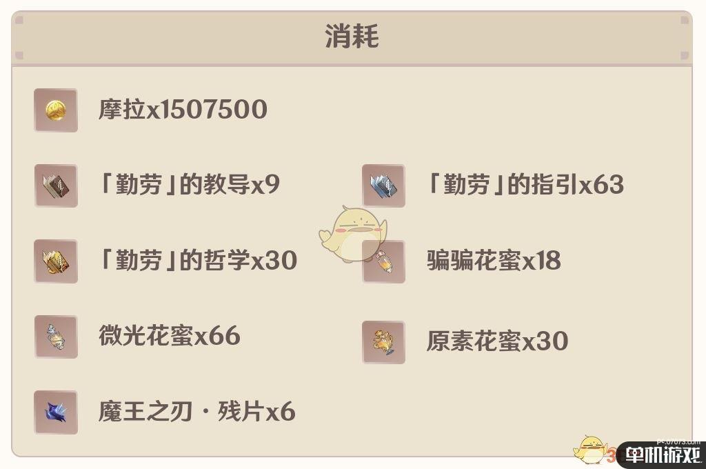 《原神》胡桃天赋突破材料介绍