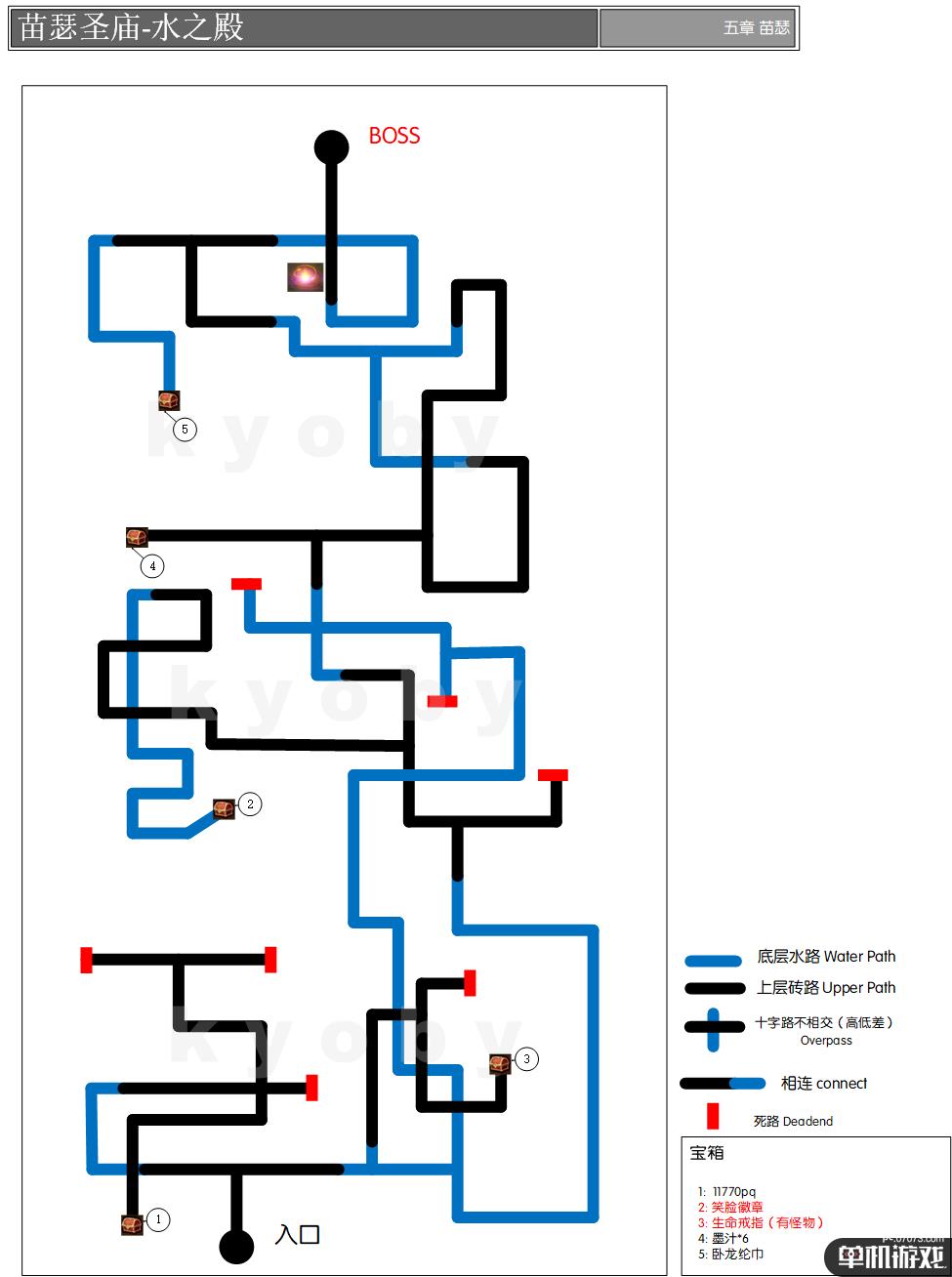 《勇气默示录2》第五章苗瑟圣庙水之殿迷宫地图一览