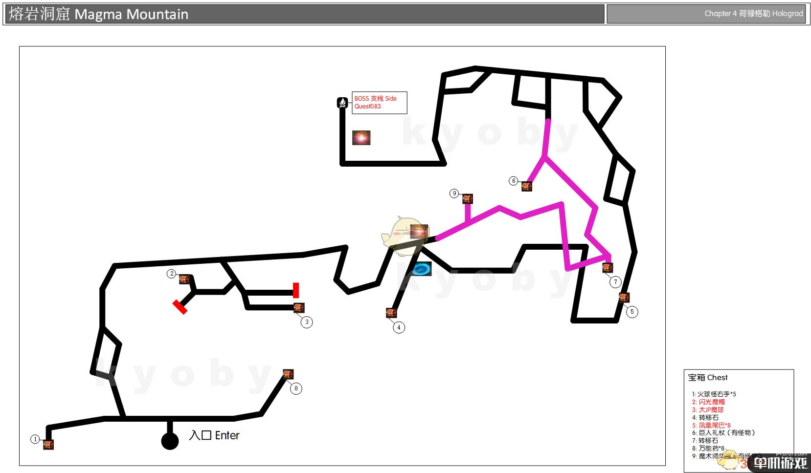 《勇气默示录2》第四章熔岩洞窟迷宫地图一览