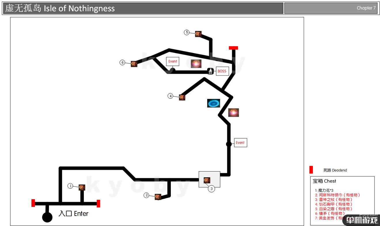 《勇气默示录2》第五章虚无孤岛迷宫地图一览