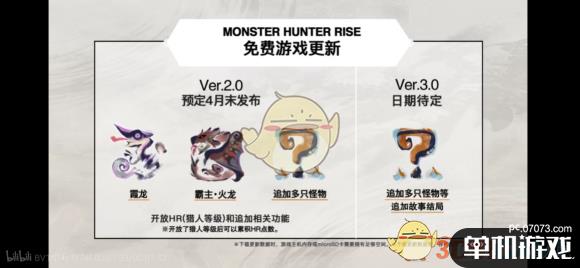 《怪物猎人：崛起》四月末免费更新一览