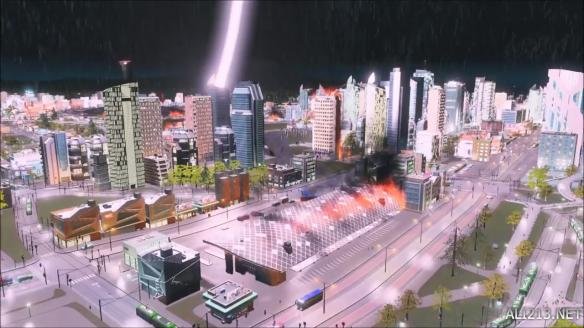 模拟经营城市建设游戏《城市:天际线》自然灾