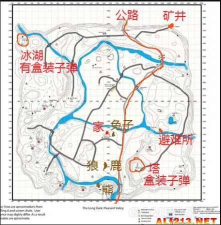 《漫漫长夜》惬意山谷生存狩猎图文解析攻略 惬意山谷地图要素一览